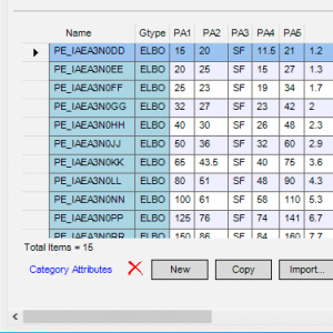 E3D PDMS Libraries, E3D PDMS Category & Specification
